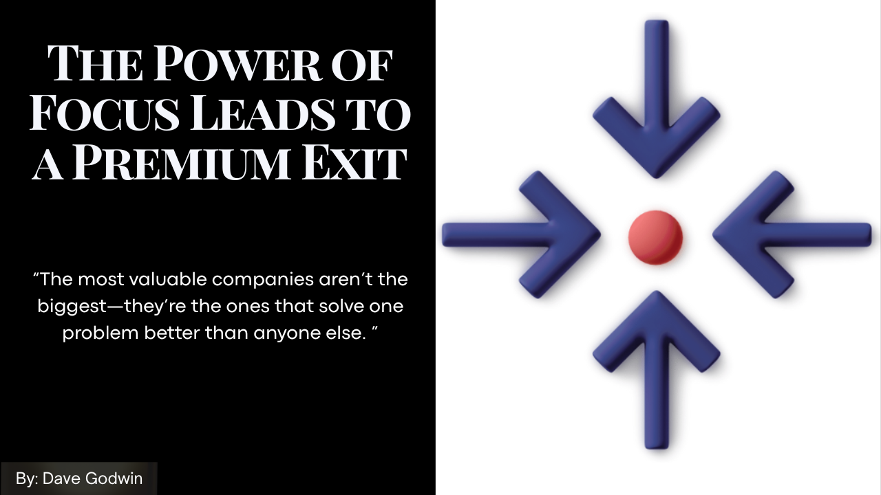 You are currently viewing The Power of Focus Leads to a Premium Exit